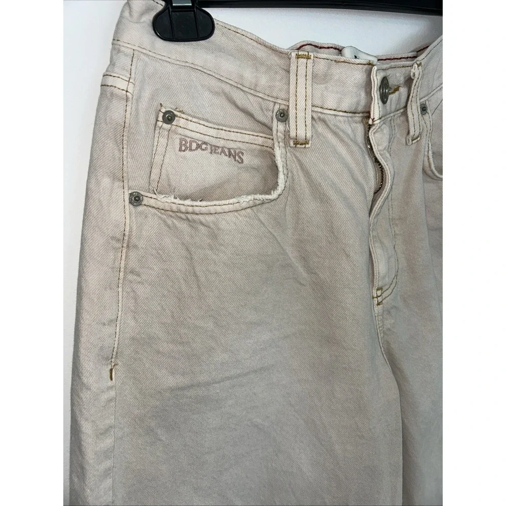 BDG Urban Outfitters 28W 32L Women's Baggy Cargo Pants Light Tan Wide Leg‎